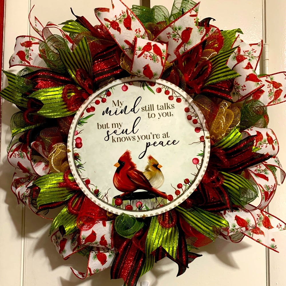 Item38 Christmas Wreath  memory of our loved ones